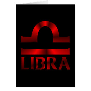 Symbole rouge d'horoscope de Balance