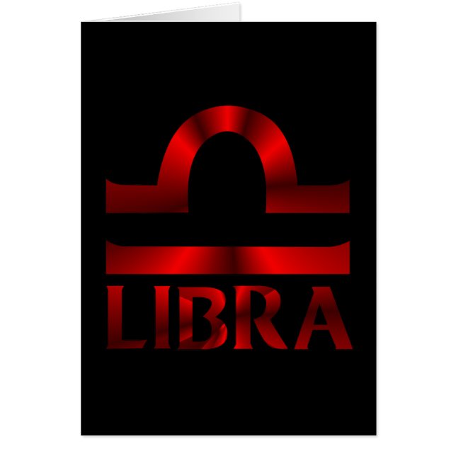 Symbole rouge d'horoscope de Balance (Devant)