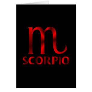 Symbole rouge d'horoscope de Scorpion