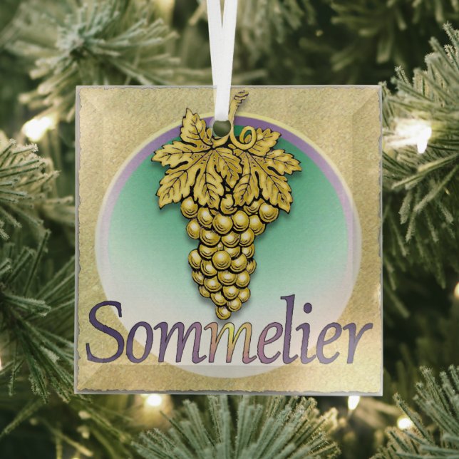 Symbole sommelier ornement en verre (Insitu)