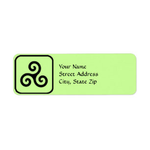 SYMBOLE Triskele celtique Étiquettes de adresse