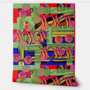 Symbole und Flora Tapete