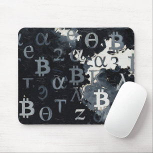 Symbole von Bitcoin (Stil: 11) Laptop-Hülle Mousepad