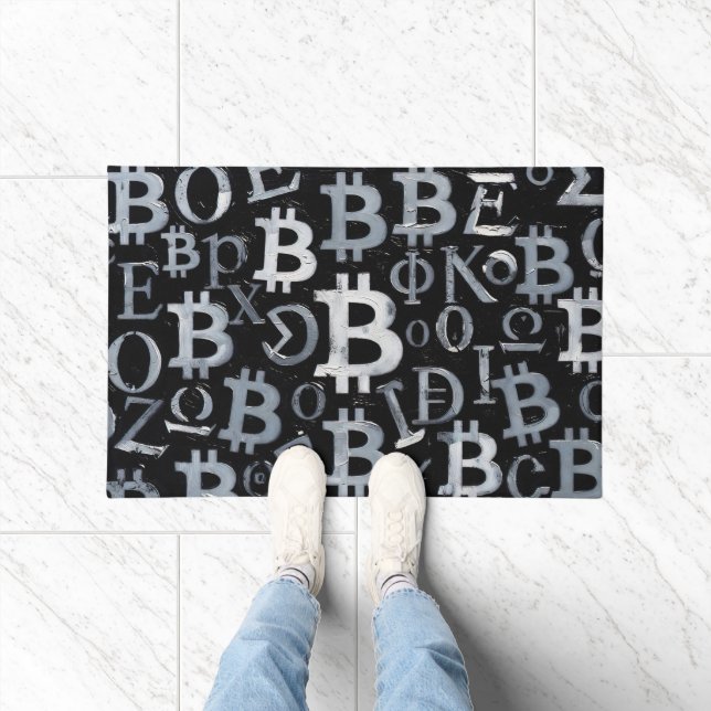 Symbole von Bitcoin (Stil: 1) Fußmatte (Indoor)