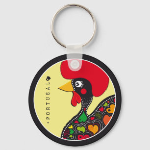 Symbole von Portugal - Hahn Schlüsselanhänger