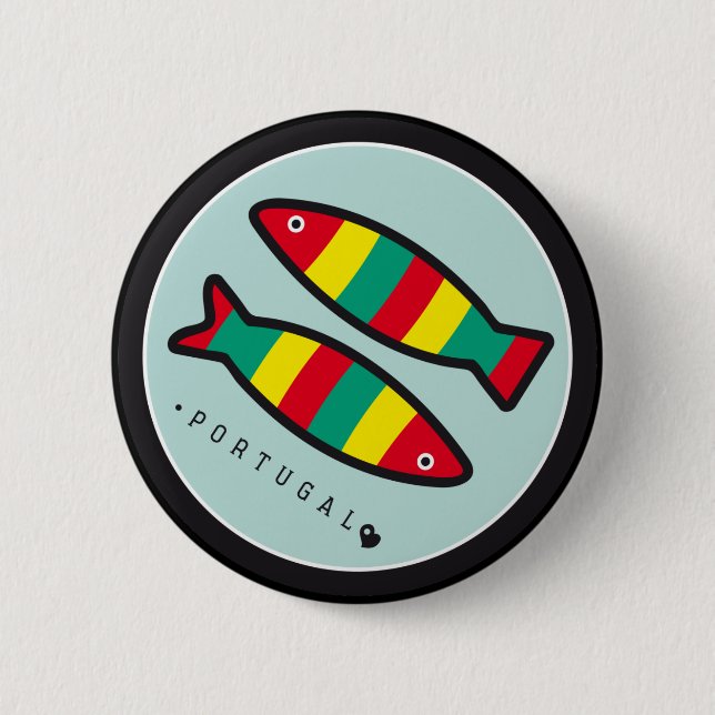Symbole von Portugal - Sardinen Button (Vorderseite)