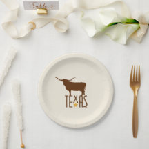 Symbole von Texas, Longhorn, braun