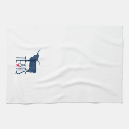 Symbole von Texas, Longhorn, Marine Geschirrtuch