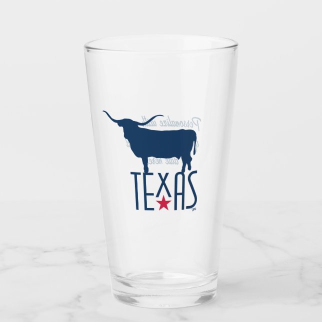 Symbole von Texas, Longhorn, Marine Glas (Vorderseite)