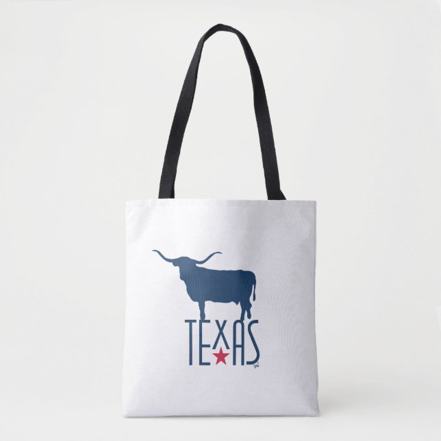 Symbole von Texas, Longhorn, Marine Tasche (Vorderseite)