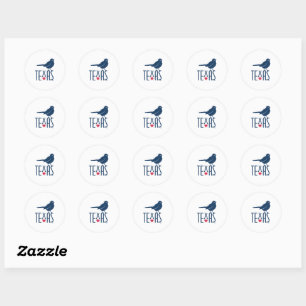 Symbole von Texas, Mockingbird Runder Aufkleber