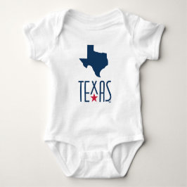 Symbole von Texas, Texas, blau Baby Strampler