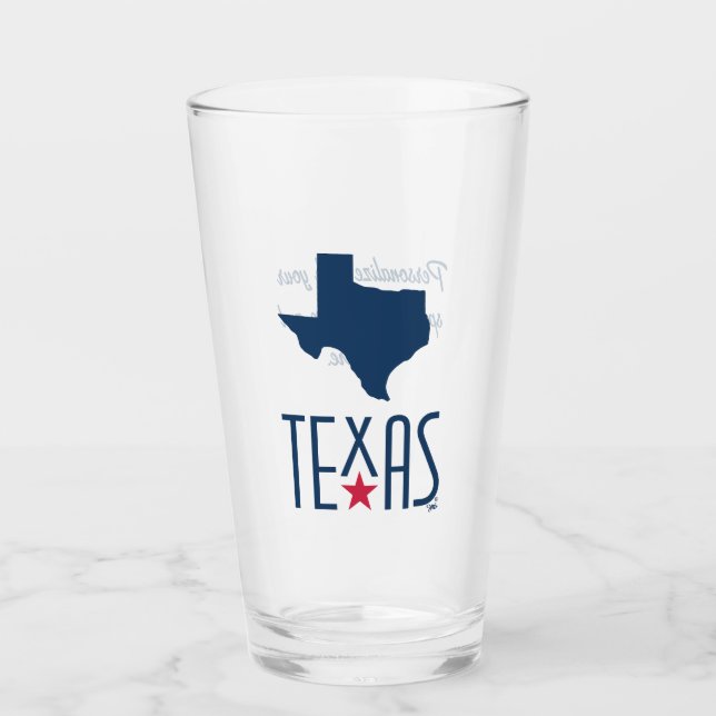 Symbole von Texas, Texas, blau Glas (Vorderseite)