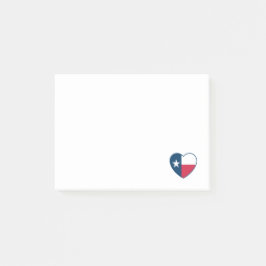 Symbole von Texas, Texas-Flagge, Herz Post-it Klebezettel