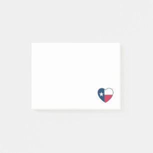 Symbole von Texas, Texas-Flagge, Herz Post-it Klebezettel