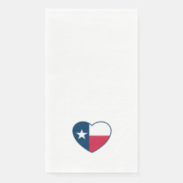 Symbole von Texas, Texas-Flagge, Herz Serviette