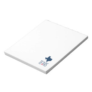 Symbole von Texas, Texas, marineblau Notizblock