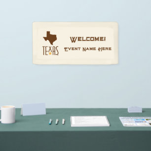 Symbole von Texas, Texas-Staat, Braun Banner