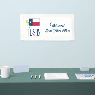 Symbole von Texas, Texas und Gelb Rose Banner