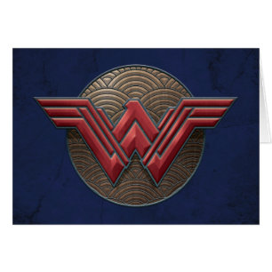 Symbole Wonder Woman sur les cercles concentrés