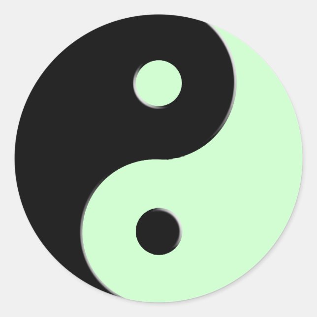 Symbole Yin & Yang Asiatique Stickers Harmonie & B (Devant)