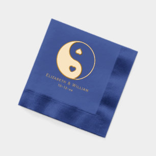 Symbole Yin Yang avec cœurs Amour Couple Mariage