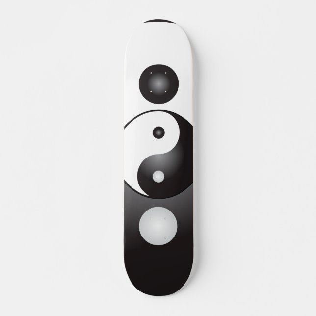 Symbole Yin Yang : Skateboard (Devant)
