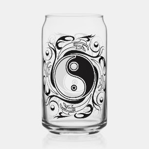 Symbole Yin & Yang Tatouage Noir et Blanc