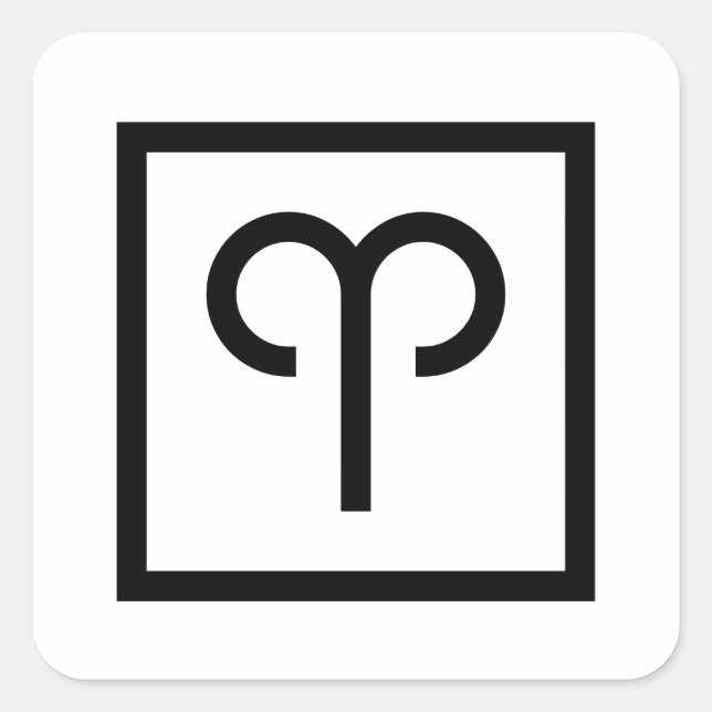 Symbole Zodiac Aries autocollants astrologie (Devant)