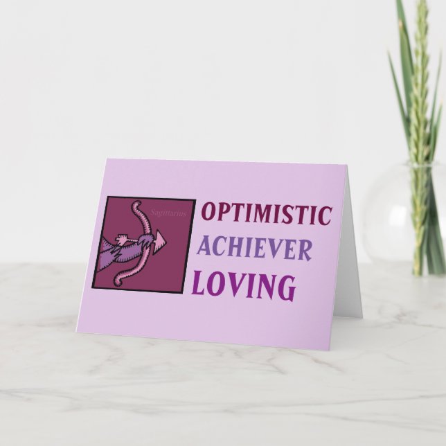 Symbole Zodiaque Anniversaire Personnalité Carte S (Devant)