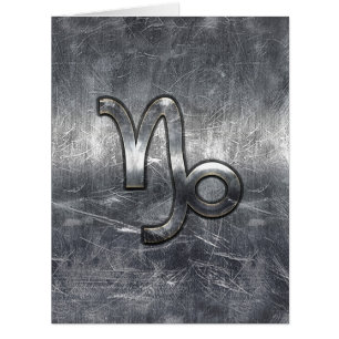 SYMBOLE Zodiaque Capricorne Décor en acier désossé