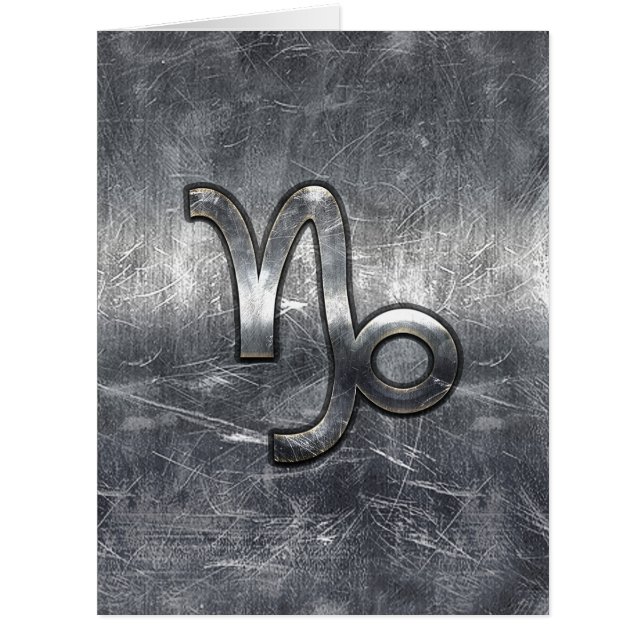 SYMBOLE Zodiaque Capricorne Décor en acier désossé (Devant)