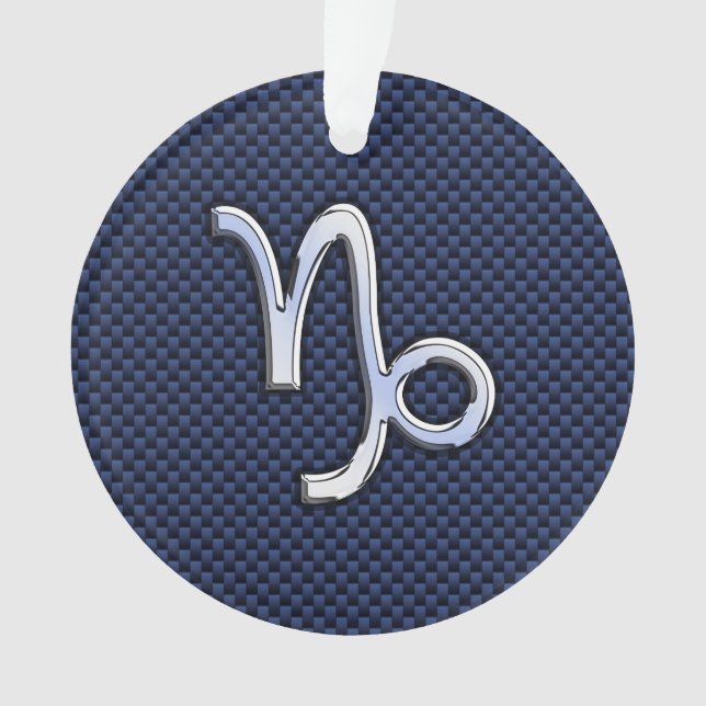 SYMBOLE Zodiaque Capricorne Style fibre de carbone (devant)