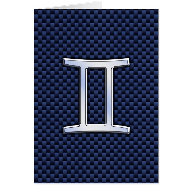 SYMBOLE Zodiaque Gemini Marine Bleu Fibre de carbo (Devant)