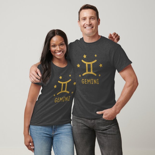 SYMBOLE Zodiaque Gemini T-shirt Astrologie (Unisexe)