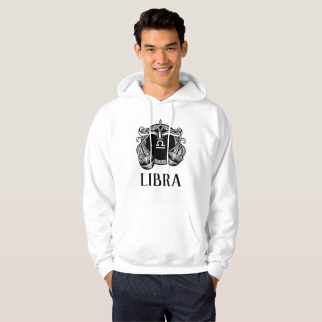SYMBOLE Zodiaque Libra Sweat - shirt à capuche (Devant entier)
