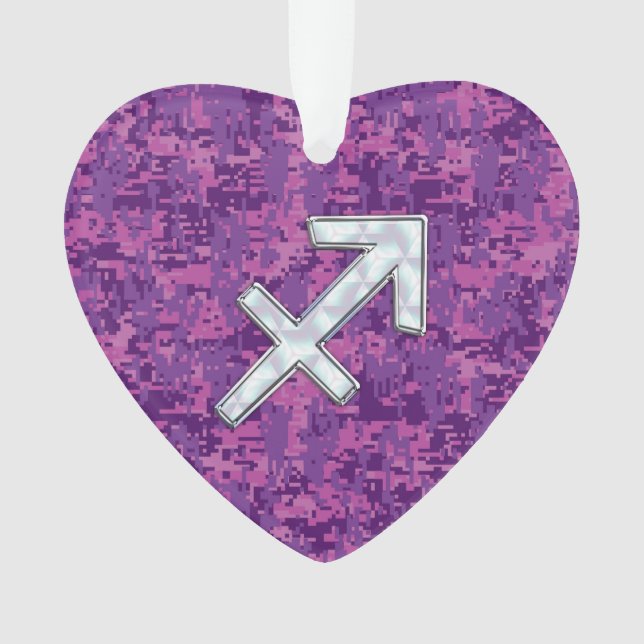 Symbole zodiaque Sagittarius sur Camo numérique Fu (devant)