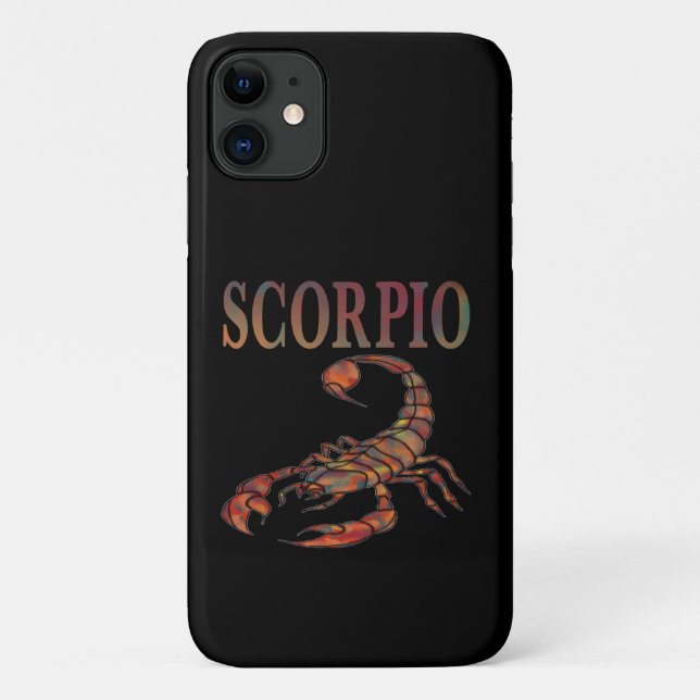 SYMBOLE Zodiaque Scorpio coque iphone noir (Dos)