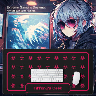 Symboles de danger biologique - Rouge sur un Arriè