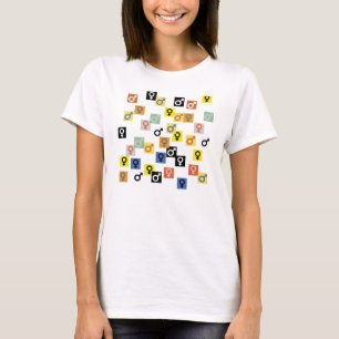 Symboles masculin et féminin T-shirt