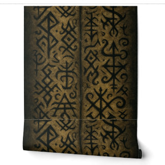 Symboles mystiques et papier peint occulte foncé