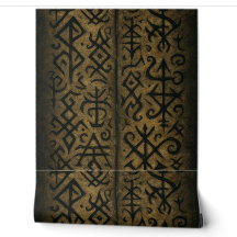 Symboles mystiques et papier peint occulte foncé