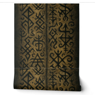 Symboles mystiques et papier peint occulte foncé