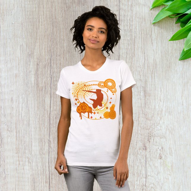 Symboles orange funky T-shirt femme (Créateur téléchargé)