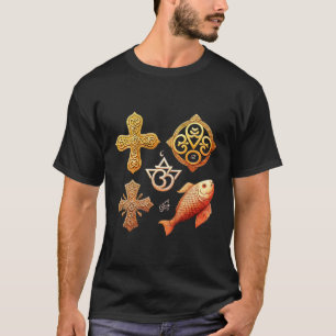 Symboles spirituels T-shirt foncé de base