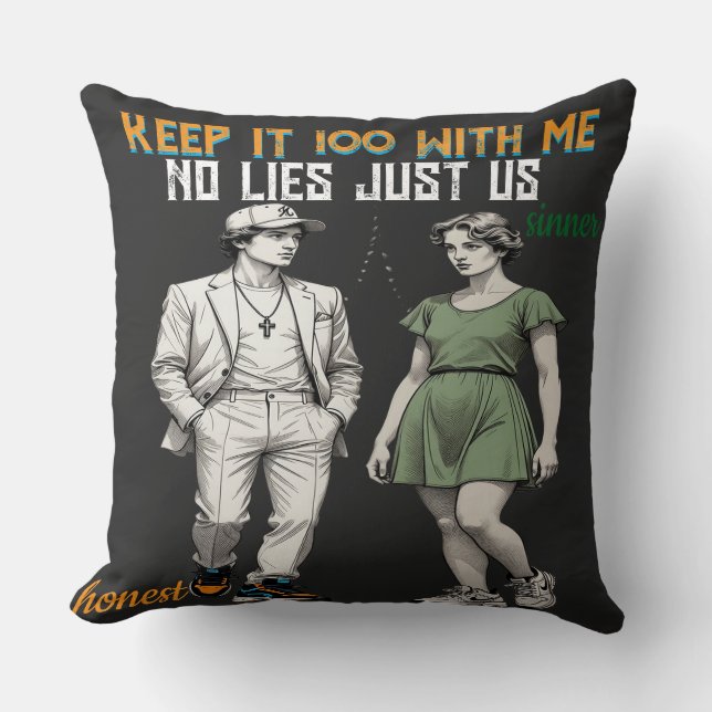 Symbolic Angel Couple  Throw Pillow Kissen (Vorderseite)