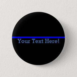 Symbolische dünne Blue Line personifizieren diese Button