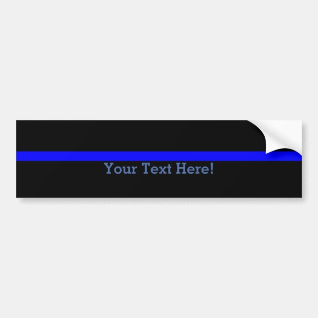 Symbolische dünne Blue Line personifizieren dieses Autoaufkleber (Vorne)
