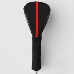 Symbolische dünne rote Linie Grafikdesign an Golf Headcover