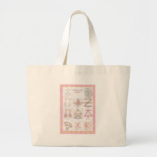 Symbolische KUNST: Reiki beherrscht Jumbo Stoffbeutel